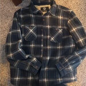 Weatherproof Blue and Cream Fleece Jacket